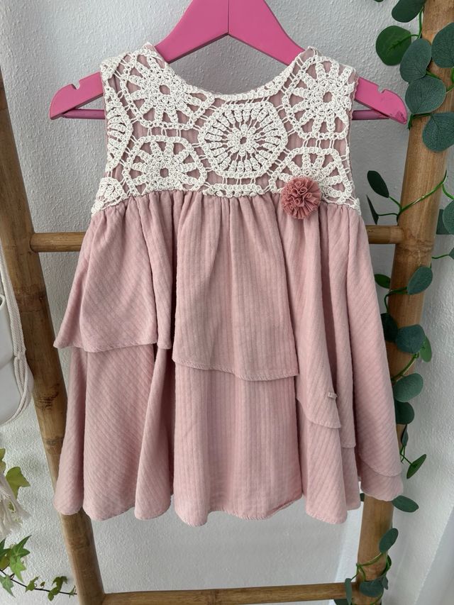 Vestido niña Marta y Paula - crochet