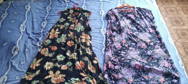 Lotto di 60 vestiti lunghi da donna L/XL/XXL