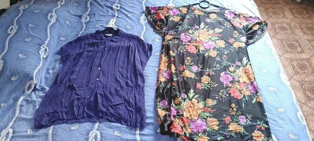 Lotto di 60 vestiti lunghi da donna L/XL/XXL
