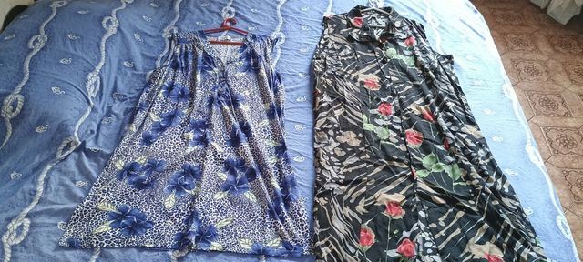 Lotto di 60 vestiti lunghi da donna L/XL/XXL