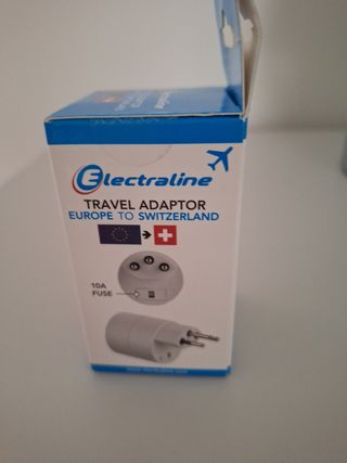 Adaptador de viaje Electraline Europa-Suiza