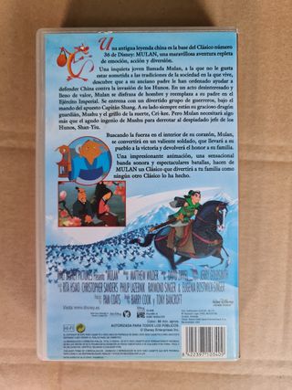 Mulan Walt Disney VHS