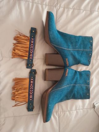 Botines tejanos desigual