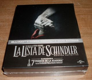 La Lista de Schindler Definitiva BD+DVD+Libro Nuev