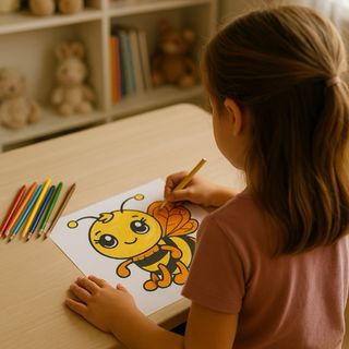 Libro para colorear para los peques granja