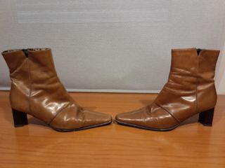 Botines de señora color marrón