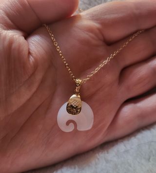 Conjunto de Cadena y colgante chapados 