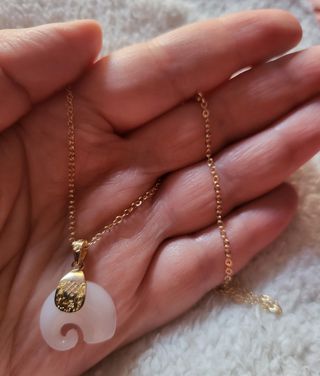 Conjunto de Cadena y colgante chapados 