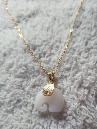 Conjunto de Cadena y colgante chapados 