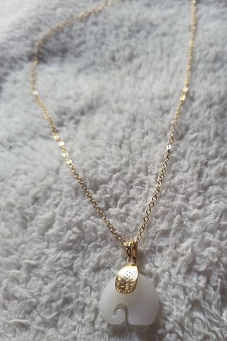 Conjunto de Cadena y colgante chapados 