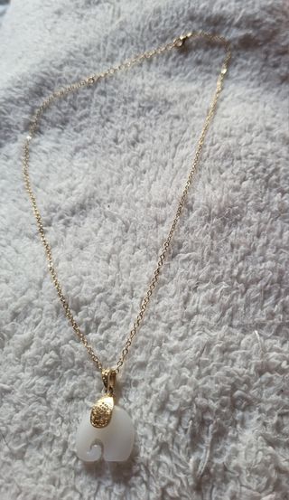 Conjunto de Cadena y colgante chapados 