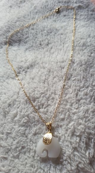Conjunto de Cadena y colgante chapados 