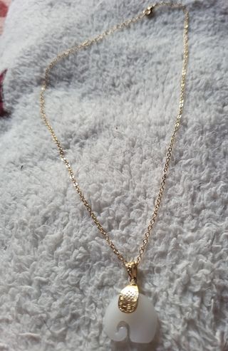 Conjunto de Cadena y colgante chapados 