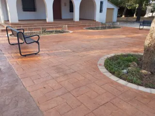 Suelo hormigón impreso