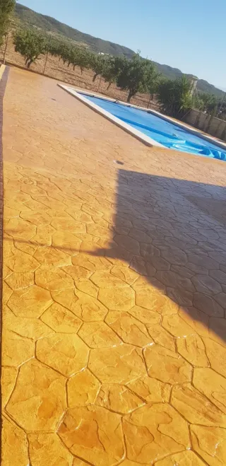 Suelo hormigón impreso