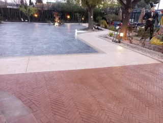 Suelo hormigón impreso