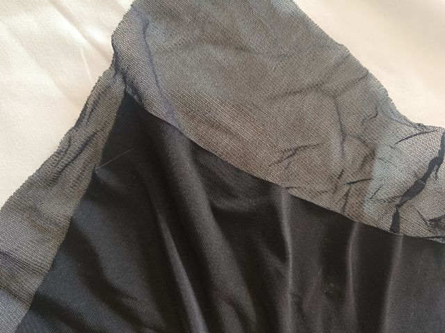 Vestido negro asimétrico