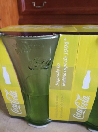 8 Vasos Cocacola Vintage 1904