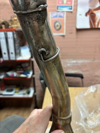 Colector escape Triumph Daytona