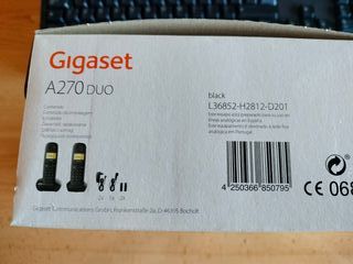 TELEFONO INALAMBRICO GIGASET A270 DUO NEGRO