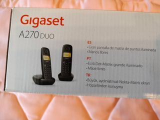 TELEFONO INALAMBRICO GIGASET A270 DUO NEGRO