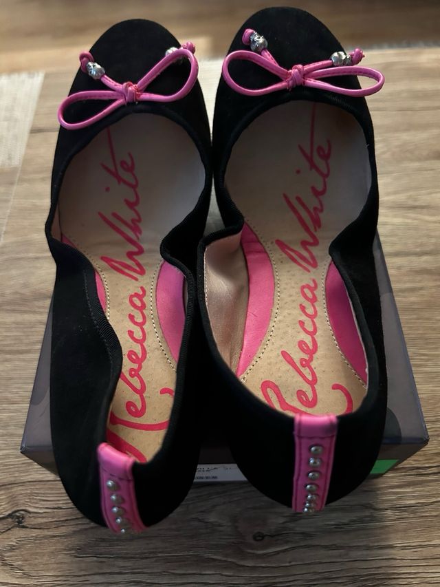 Bailarinas Rebecca White - Negras y Rosa