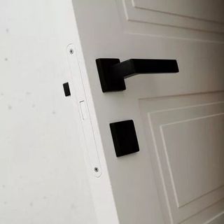 5X COPPIA MANIGLIA QUADRATA PER PORTE INTERNE NERO