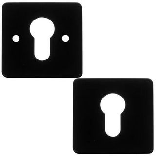 5X COPPIA MANIGLIA QUADRATA PER PORTE INTERNE NERO