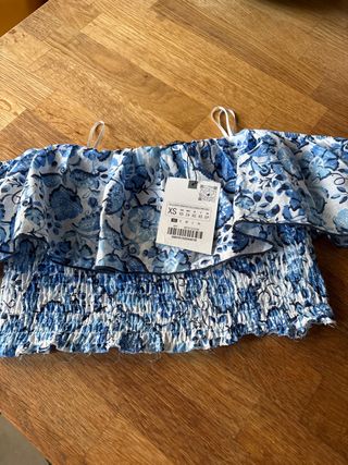 Top de Zara estampado