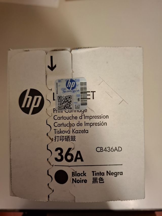 Toner nero hp 36A, CB436AD Confezione da 2 NUOVO