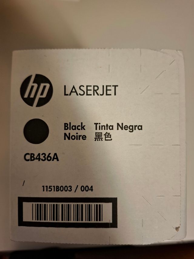 Toner nero hp 36A, CB436AD Confezione da 2 NUOVO