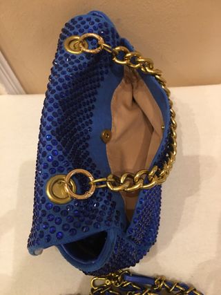 BOLSO DE LENTEJUELAS Y POLI PIEL 