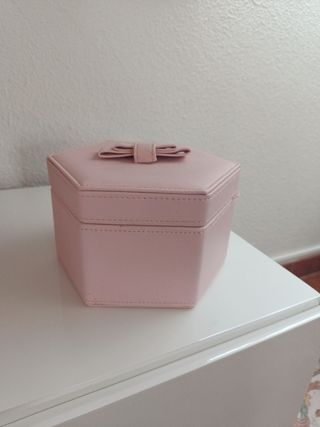 Joyero rosa hexagonal