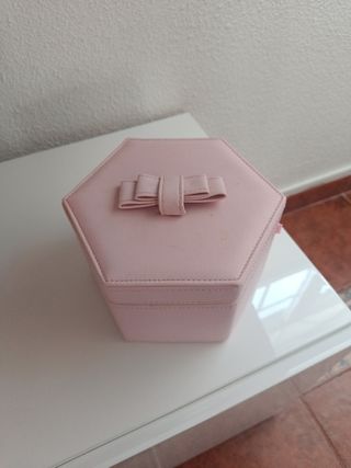 Joyero rosa hexagonal