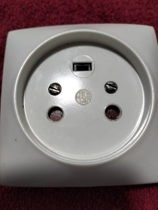 Enchufe pared hembra para horno y vitrocerámica.