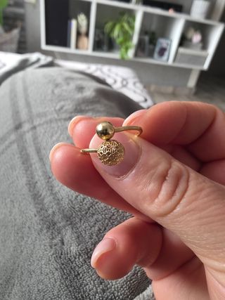 Anillo oro 18k ajustable 1,76 gr