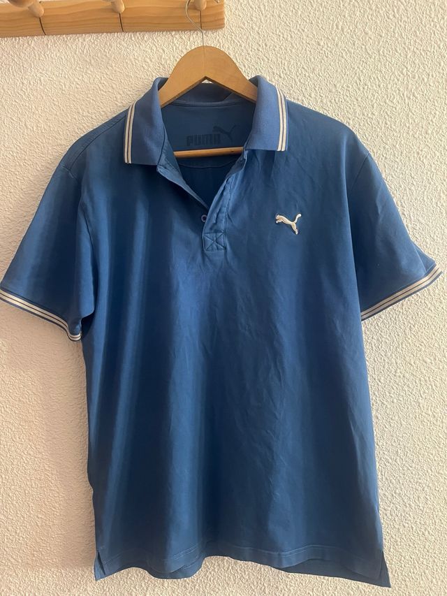 Polo Puma azul hombre