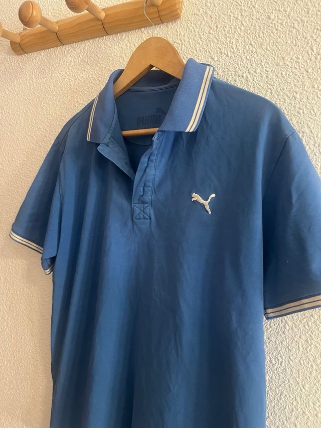 Polo Puma azul hombre