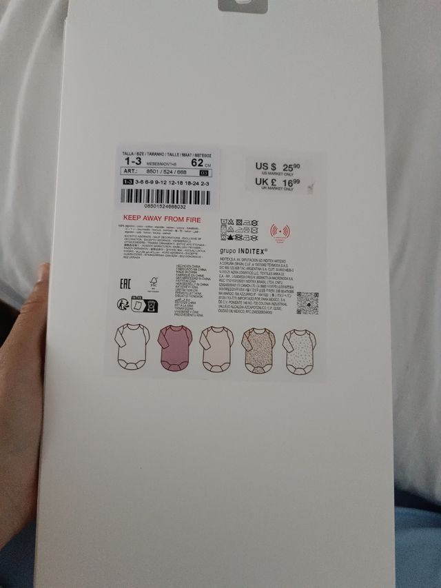 Bodys para bebes de 1-3 meses sin estrenar 
