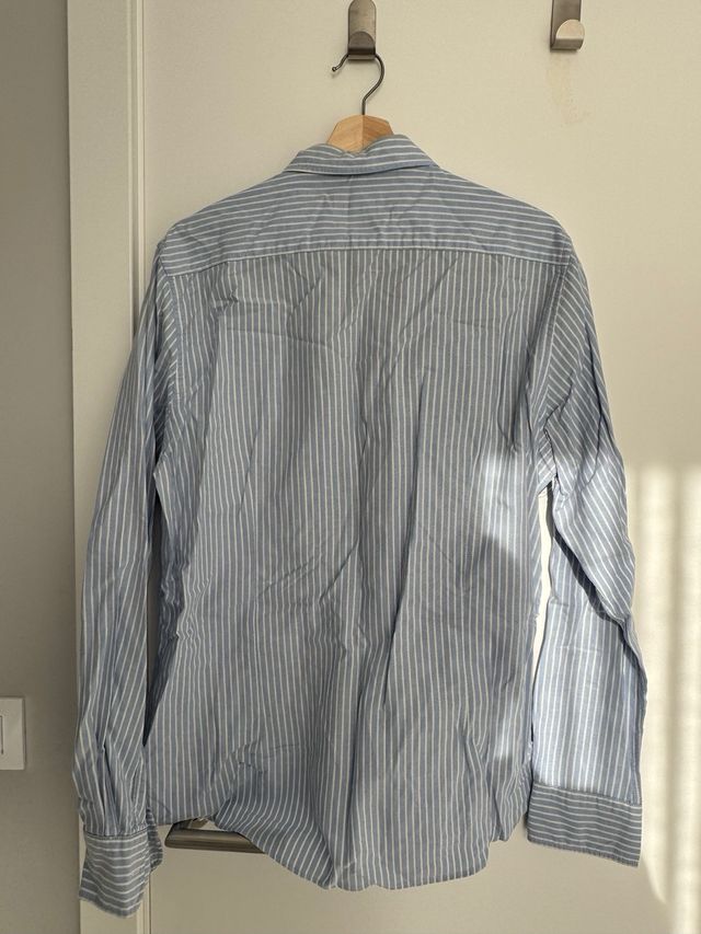 Camisa Alv. Moreno azul rayas