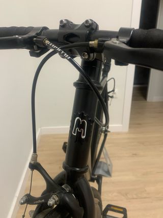 Bicicleta Fixie Mowheel Negra - Talla 53 y Soporte