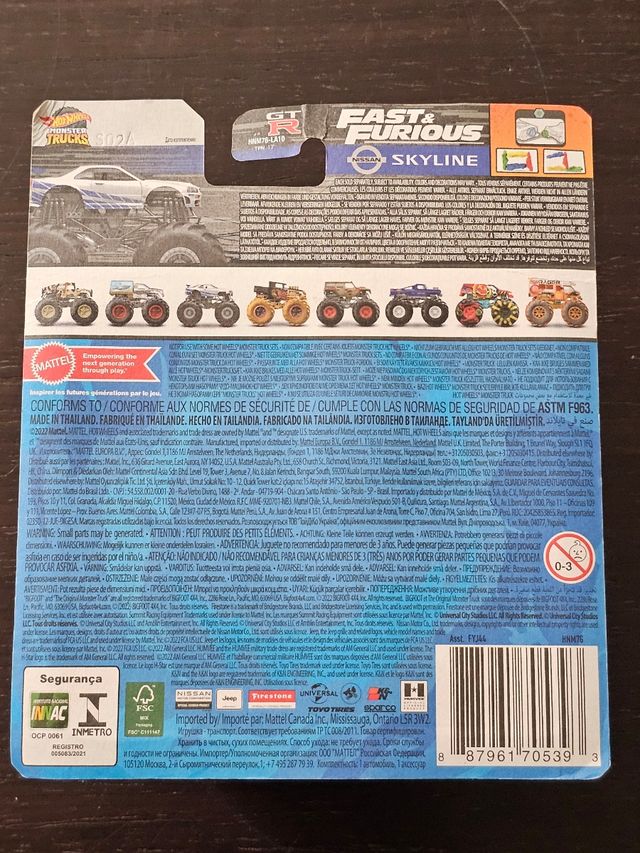 Hot Wheels Monster Trucks Nissan Skyline
