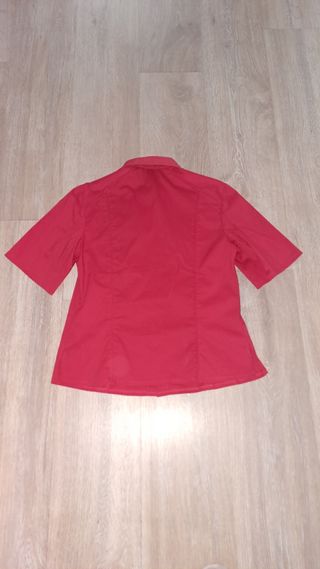Camisa roja manga corta - Talla M