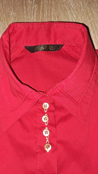 Camisa roja manga corta - Talla M