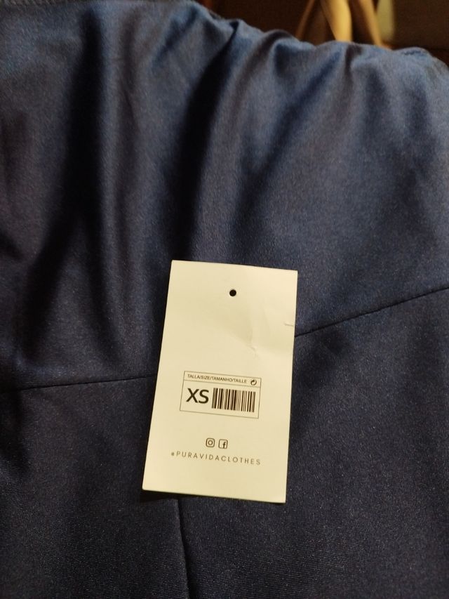 Vestido azul fiesta - Talla única