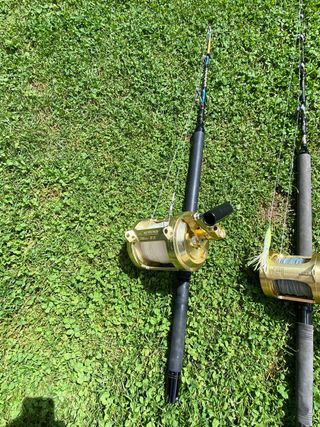 Mulinelli e canne da traina per la pesca d'altura