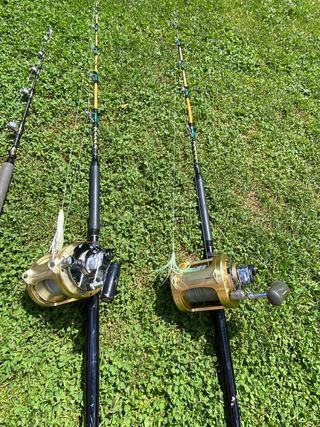 Mulinelli e canne da traina per la pesca d'altura