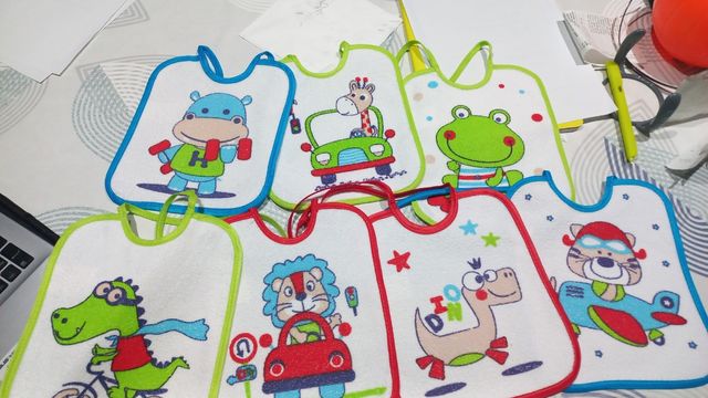 Baberos bebé infantiles x7