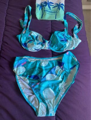 Bikini Naturana turquesa talla 7