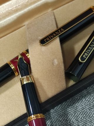 Set Bolígrafo y estilográfica Privanza en estuche